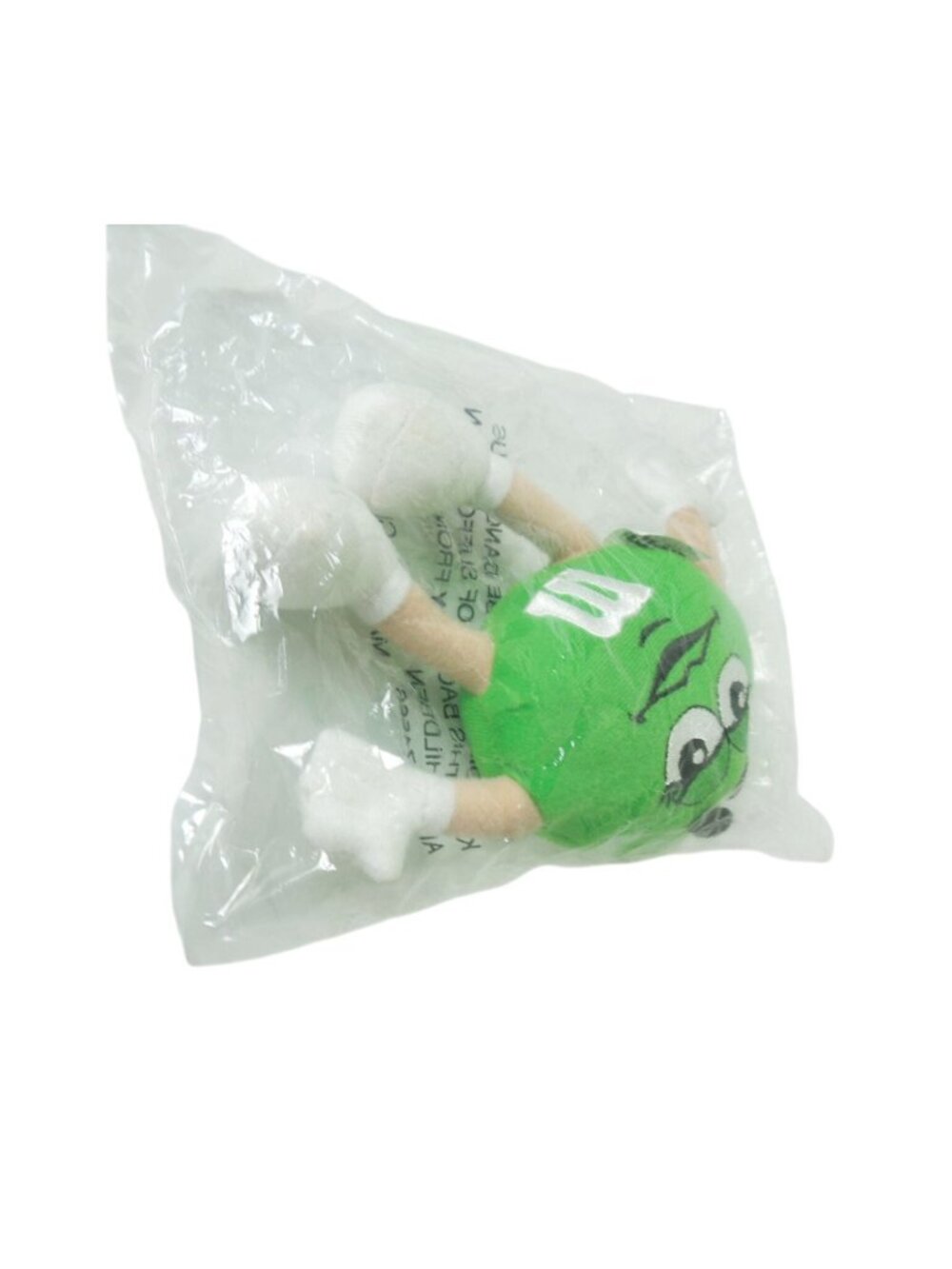Vintage 1997 M&M’s Green Plush Ornament Sealed Mars Candy Character 5" - Picture 5 of 10